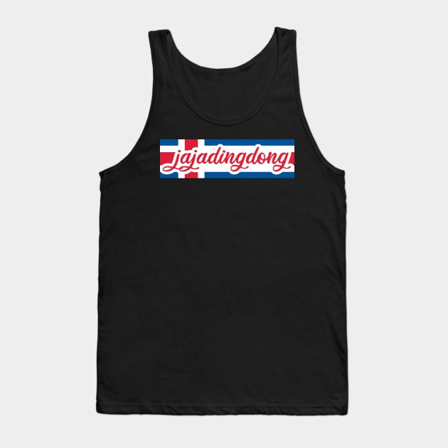 Ja Ja Ding Dong - Iceland Flag Tank Top by kaliyuga